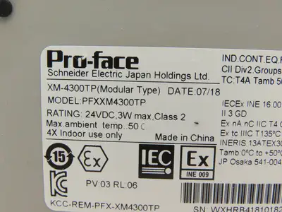 Pro-Face XM-4300TP Operator Control Panel 24VDC Input HDMI LCD Screen