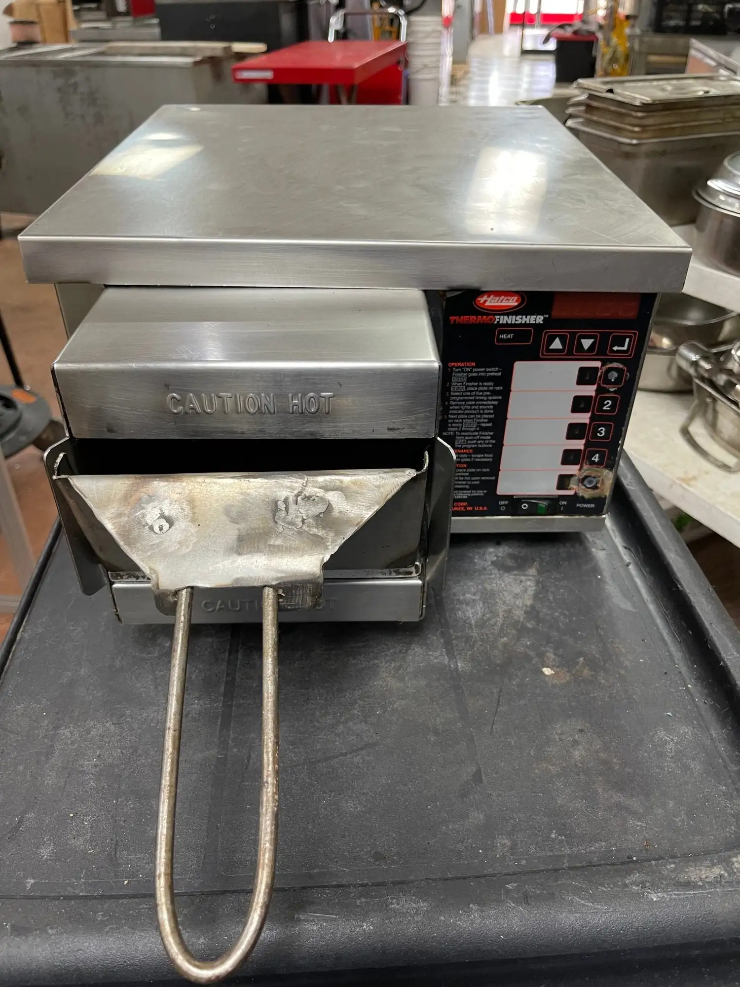 Used Hatco Used Hatco TF-2005 Electric Cheese Melter Toaster Warmer Finisher 240V Salamanders & Cheese Melters Illinois US | Falcon Restaurant Supply #1376200
