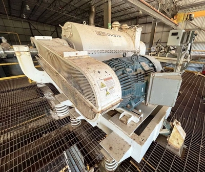 (3) Bird 36 x 72 solid bowl decanter centrifuges, 316SS.