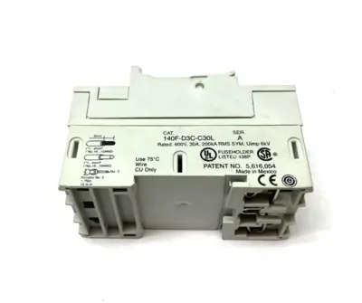 USED ALLEN-BRADLEY SER. A FUSE HOLDER 600V 30A 3-POLE