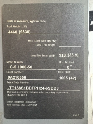 Used 2014 CROWN C-5 Misc Forklifts Wisconsin US | Forklifttrader.com #1388413
