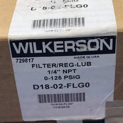 New | in-Stock Wilkerson D18-02-FLG0 Air Compressors (Misc) Indiana US | J&J Industrial Supply #1228093