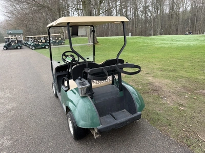 (1) 2015 E-Z-Go golf cart with a Kawasaki gas engine, does not include Club canopy, includes ball wa...