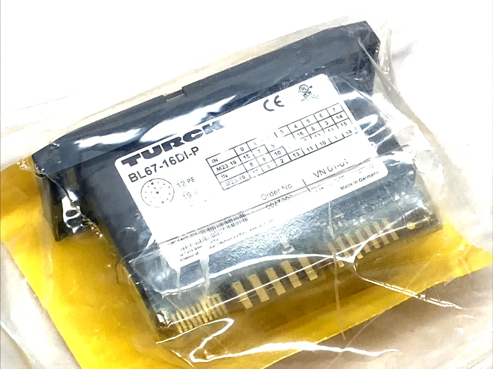 NEW TURCK ELECTRONIC I/O MODULE PNP 16-DIGITAL INPUTS 6827383