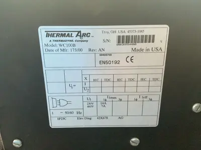 Used 2000 THERMAL ARC WC100B Plasma Welders Ohio US | HGR 24 #1568536