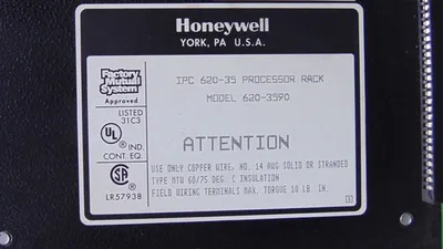 Honeywell 620 Series IPC 620-35 Processor Rack Model 620-3590 Rev. H Used