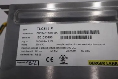 Bereger Lahr TLC511 F Servo Drive POSITIONING CONTROLLER 5 AMP STOCK B-715
