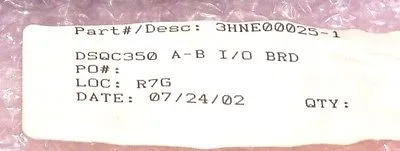 NEW ABB 3HNE00025-1