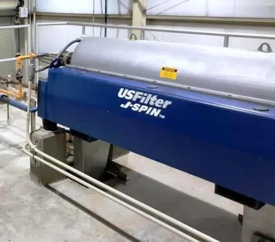 (2) US Filter/Hiller JS-1500ED decanter centrifuges, 316SS.