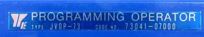 NEW YASKAWA JV0P-73 PROGRAMMING OPERATOR JV0P73 73041-07000