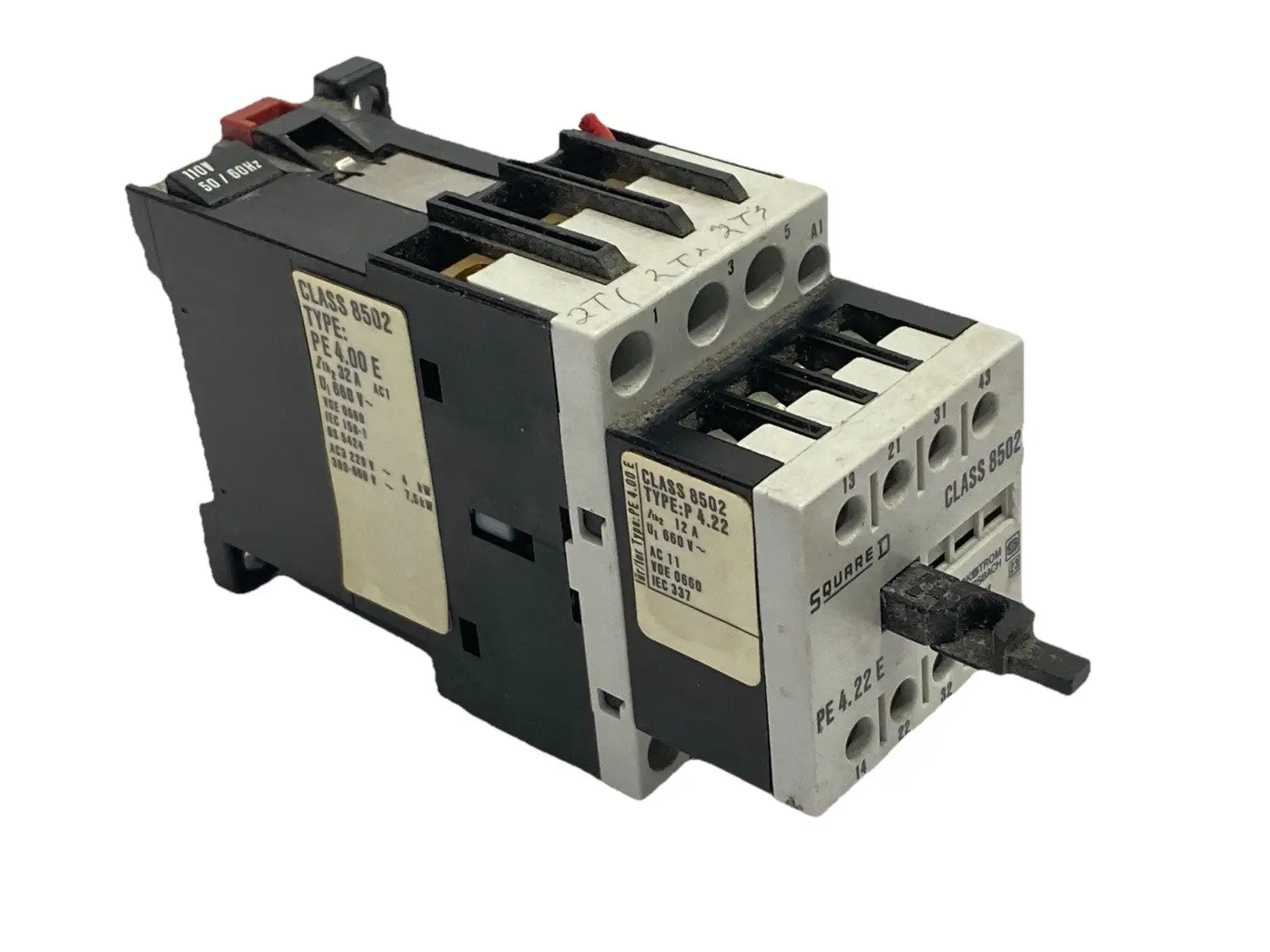 Used Square D Contactor 32A 660V w/ P4.22 Auxiliary Contact 12A 660V PLC Contactors Michigan US | Maverick Industrial Sales #1402112