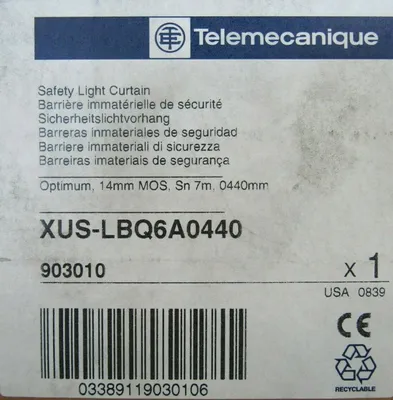 NEW TELEMECANIQUE XUS-LBQ6A0440 LIGHT CURTAIN SET 440MM 17-1/2" 903010