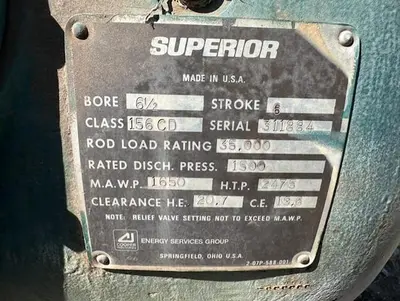 USED WHITE SUPERIOR 156CD