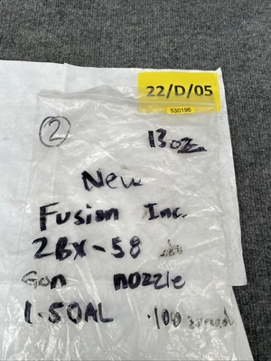 New | in-Stock Fusion Inc 2BX-58 Nozzles California US | Davliegogo LLC #1707238