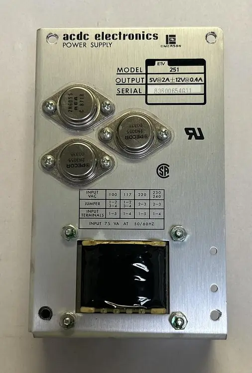 Used ACDC ELECTRONICS ETV251 Miscellaneous Equipment (Electrical & Power) Ohio US | Surplus Asset Holdings #1209002