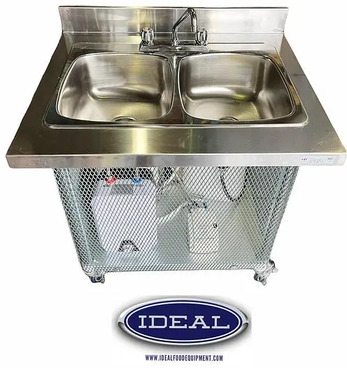 Mobile Portable Hand or Wash Sink - single - double or triple
