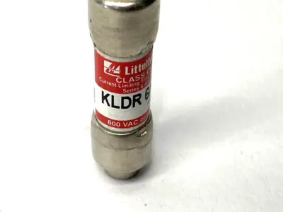 USED LITTELFUSE TIME-DELAY CURRENT-LIMITING FUSE CLASS CC 600V .6A LOT OF 5