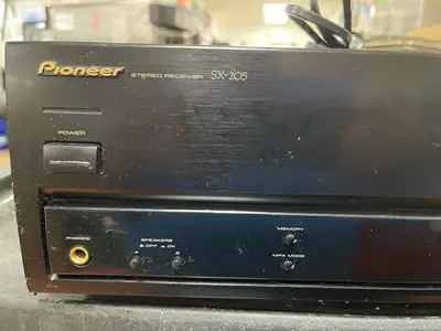 Used Pioneer Used PIONEER Stereo Receiver SX-205 Built in tuner Commercial Audio/Visual Equipment Illinois US | Falcon Restaurant Supply #1376160