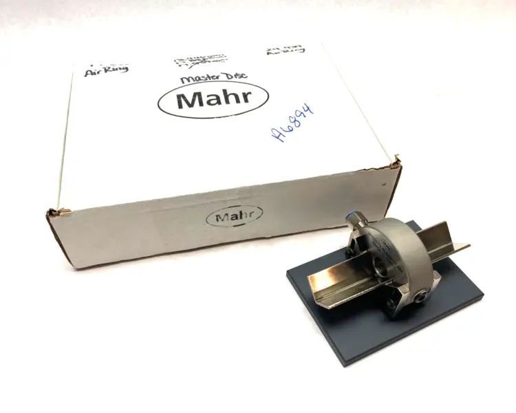 Used MAHR DIMENSIONAIR 2-JET AIR RING GAUGE W/ GUIDE CHUTES & BASE PLATE Air Gages Michigan US | Maverick Industrial Sales #1123049