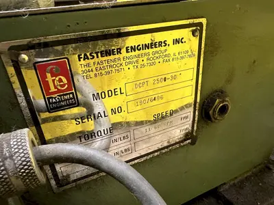 2500 lBS X 30" FASTENER ENGINEERS WIRE POWER UNCOILER: STOCK #18760