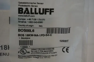 NEW BALLUFF BOS18KW-NA-1PD-S4-C PHOTO SENSOR BOS18KWNA1PDS4C