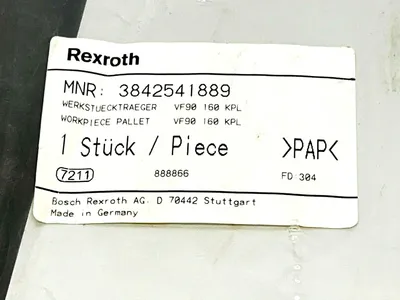 3 842 541 889 | Bosch Rexroth 3842541889 VarioFlow Workpiece Pallet - New Other