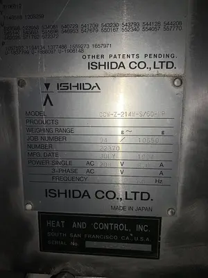 USED ISHIDA CCW-Z-214W-S/60-WP