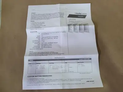 NEW ACUITY CONTROLS NPODM DX WH