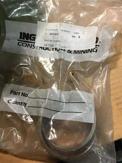 New | in-Stock INGERSOLL-RAND QL40 RETAINING RING - 52131810 Construction Equipment Parts Pennsylvania US | East West Machinery & Drilling #1415580