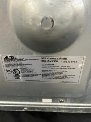 Amana RCS 10MPA Commercial Microwave 1000W 120v Refurbished & Works