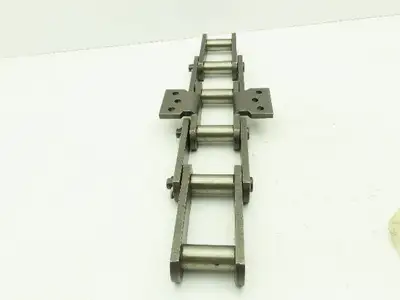 Tsubaki P-5518 Steel Attachment Roller Chain w/Connector Links 4" Pitch