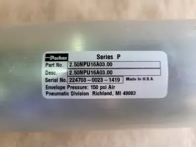 NEW PARKER 2.50NPU16A03.00