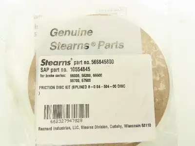 Stearns 566845800 Brake Friction Disc Kit Splined 55000 Series 12 Spline