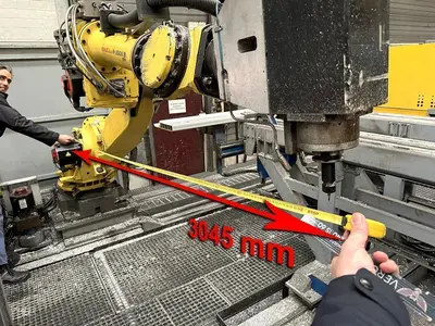 USED FANUC MILLING ROBOT X: 10 500 / Y: 3045 / Z: 3500 MM CNC