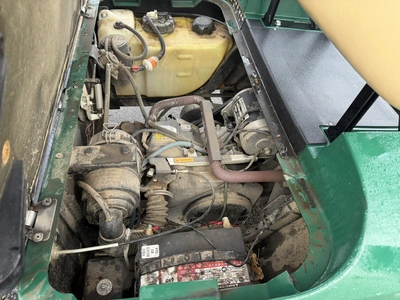 (1) 2017 E-Z-Go golf cart with a Kawasaki gas engine, model 625111G01, includes canopy, ball cover, ...