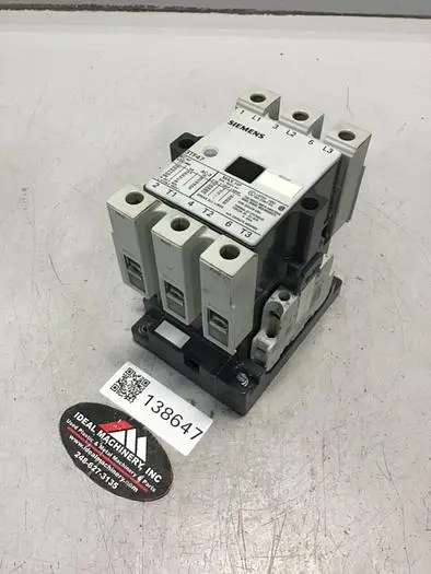 Used SIEMENS 3TF4722-OAC1 PLC Contactors | Ideal Machinery #626129