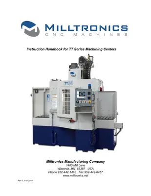 Used 2013 MILLTRONICS TT24 Vertical Machining Centers Michigan US | Miedema Asset Management Group #1455781
