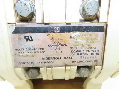 Westinghouse 2045A40G05 AC Motor Starter Contactor 600V 3Ph 120V Coil