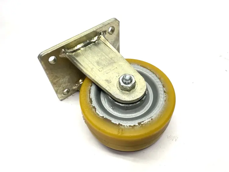 Used BLICKLE HEAVY DUTY WELDED STEEL FIXED CASTER 125MM WHEEL DIA. X 50MM WIDE Casters | Maverick Industrial Sales #1102265