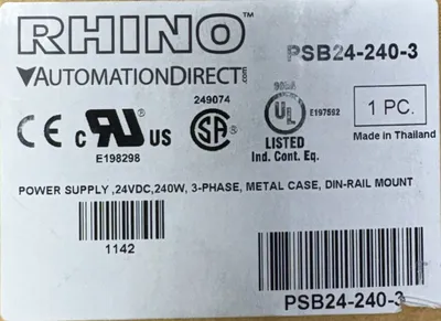 AUTOMATION DIRECT PSB24-240-3 Switching Mode Power Supplies | ESS Industrial Equipment Sales (3)