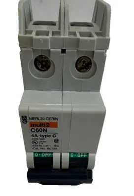 NEW SQUARE D 60139 CIRCUIT BREAKER 240V 2 POLES C60N