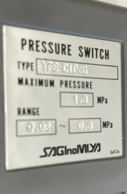 NEW SAGINOMIYA YPS-C104G PRESSURE SWITCH YPSC104G