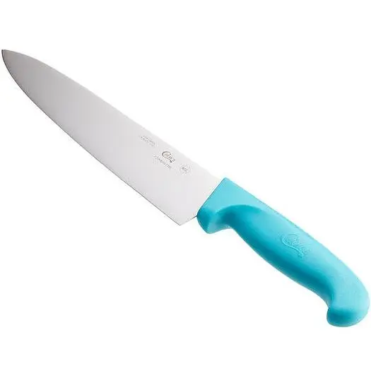 8" Chef Knife with Neon Blue Handle