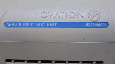 Westinghouse Emerson 5X00106G01 Ovation Analog Input Fast HART Damaged Cover Used