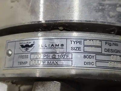 USED WILLIAMS VALVE CORPORATION S30F-62-304
