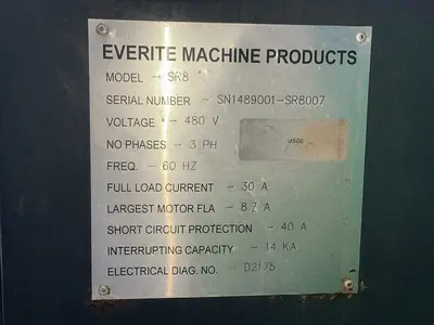 Used EVERITE SR8 Reciprocating Surface Grinders Ohio US | HGR 24 #1549589
