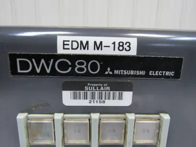 Mitsubishi DWC-80 Wire EDM Machine Set Up Control Panel HMI