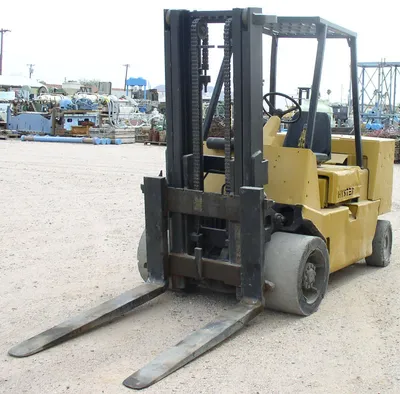12,000 lb. Hyster Model S120XLS Forklift; Hard Tires; Diesel