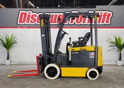 Used 2021 YALE ERC035VA 4-Wheel Sit down Electric Counterbalance Forklifts Colorado US | Discount Forklift #1364621