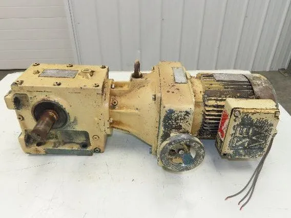 Sew Eurodrive S60D22DT90S4 Varimot 3PH Gearmotor 9.3-46rpm Variable Speed 48.8:1